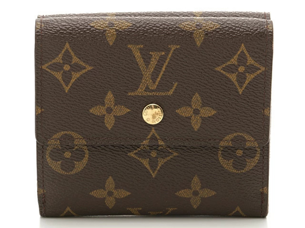 LOUIS VUITTON Portemonnaie Wallet Billet Carte Credit Monogram Brown